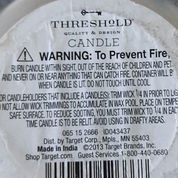 Unused Threshold jar candle from Target - unscented - Picture 4 of 4